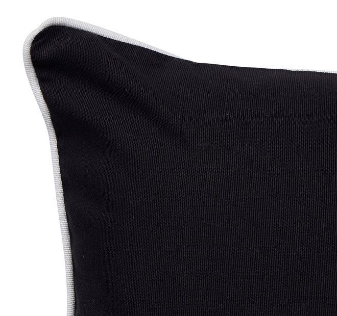 Canvas 60x60cm Filled Cushion Black - Image 2