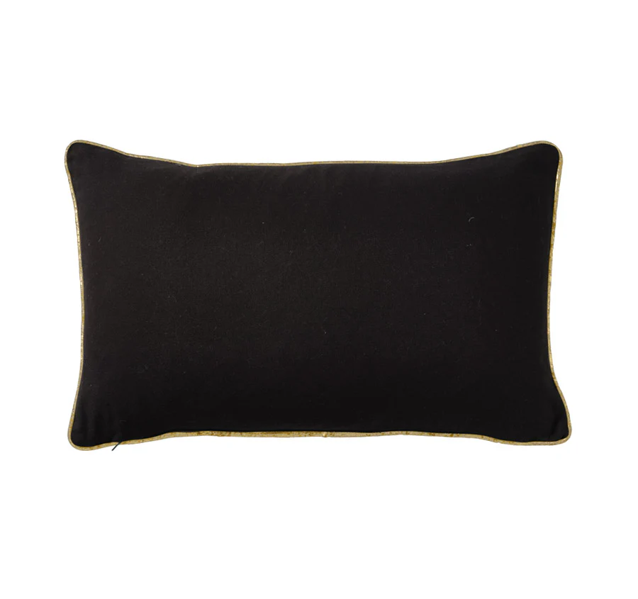 Country Polo 30x50cm Filled Cushion Black - Image 3