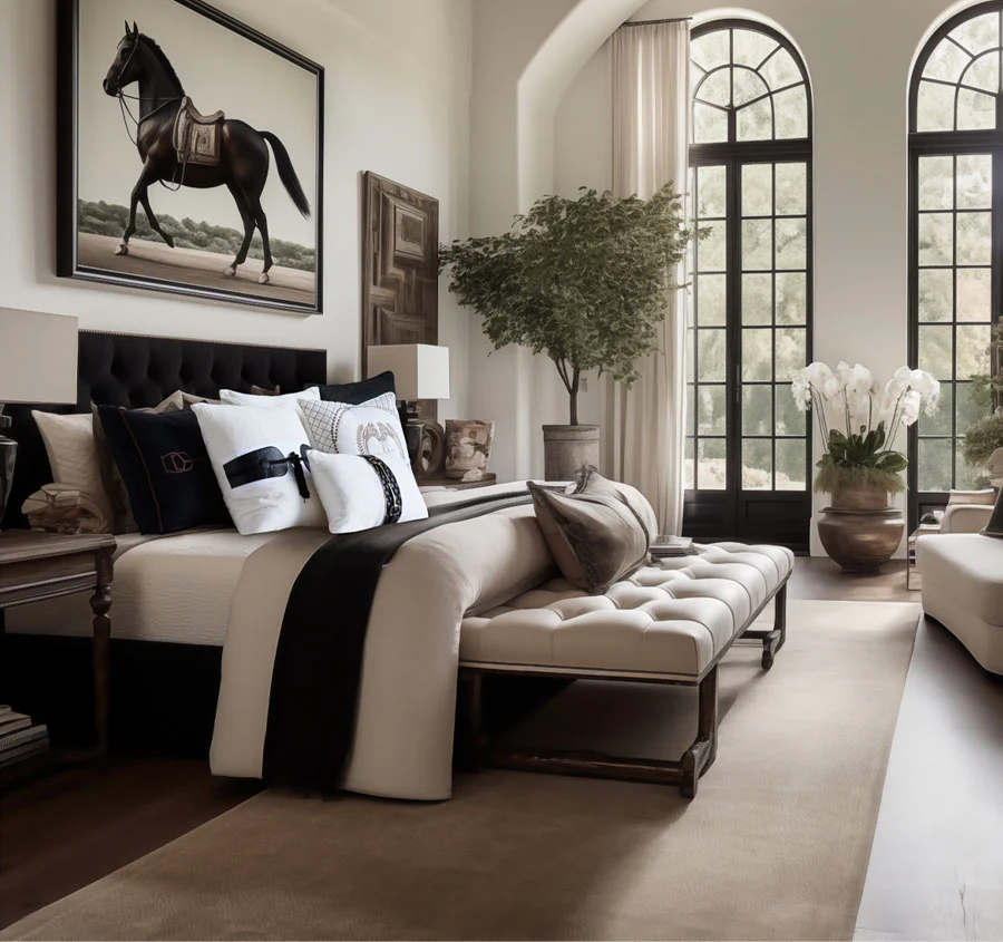 Equine Leather Luxe 30x50cm Cushion White - Image 5