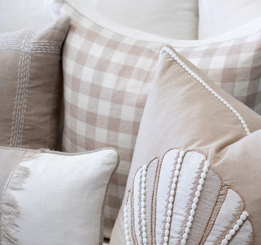 Linen Provence 50x50cm Filled Cushion Sand - Image 4