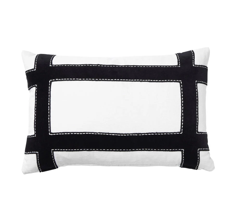 Linen Soho 30x50cm Filled Cushion White