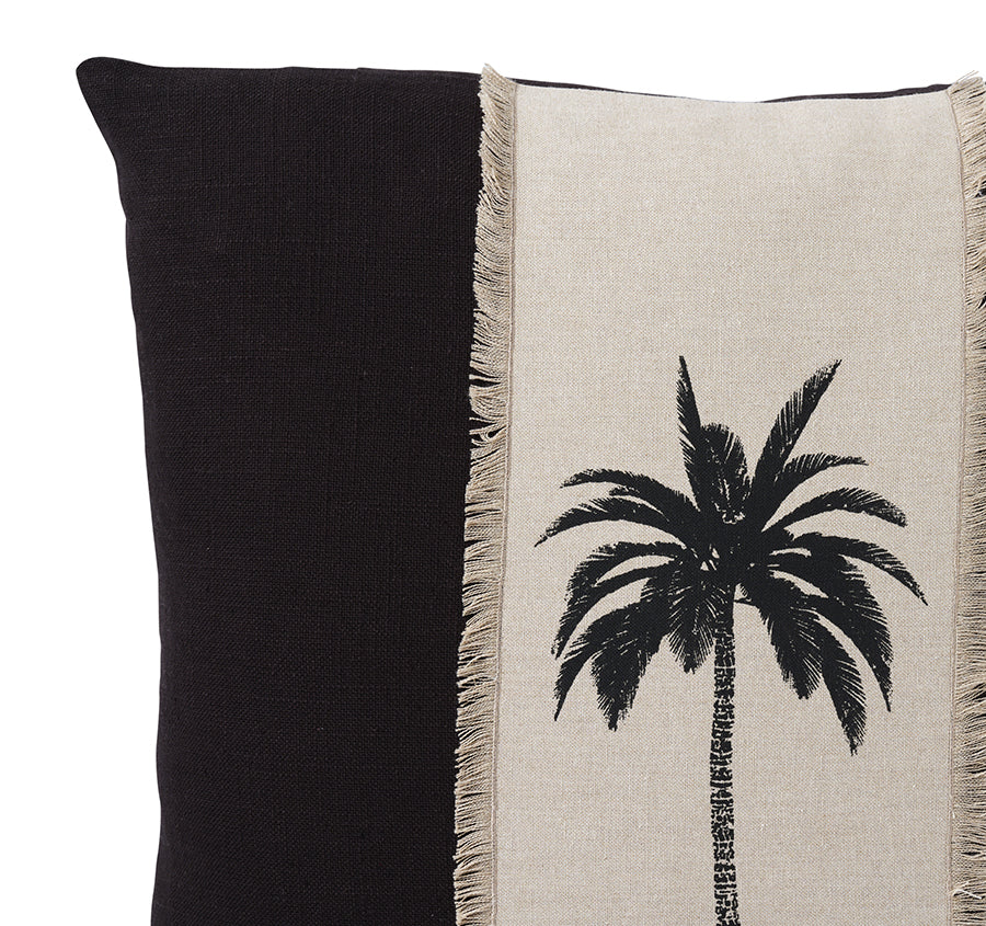 Montego Palm 50x50cm Filled Cushion Black - Image 2