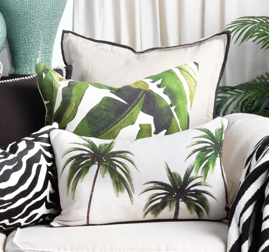 Palmy Isles 30x50cm Filled Cushion Green - Image 3