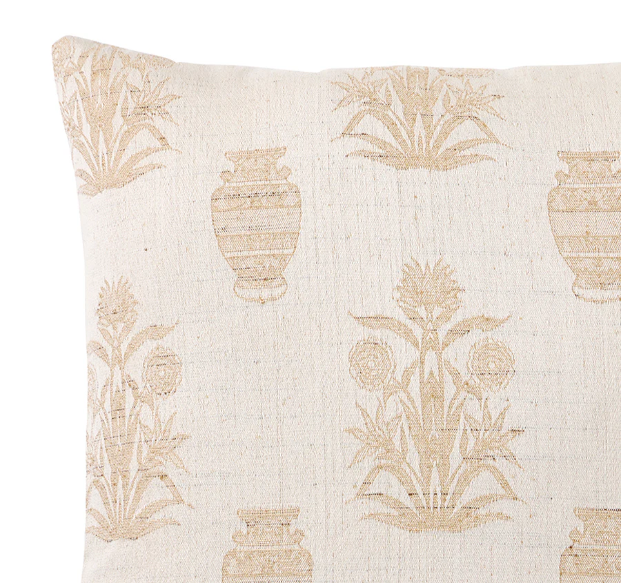 Papyrus Palm 50x50cm Filled Cushion Sand - Image 2