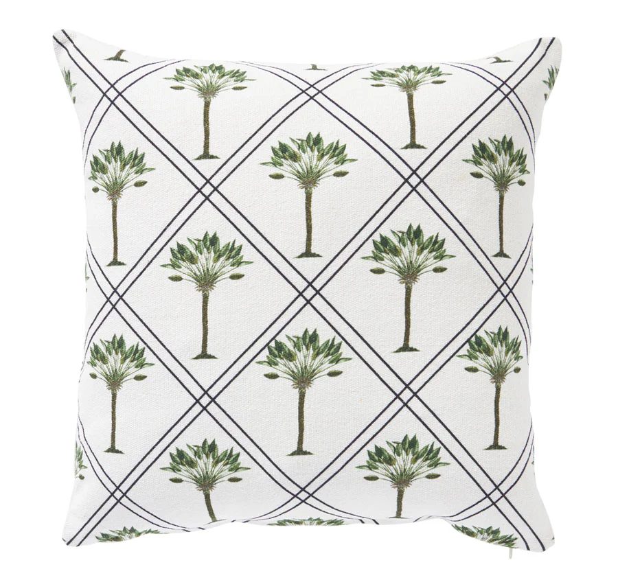 Raffles Palms 50x50cm Filled Cushion Green