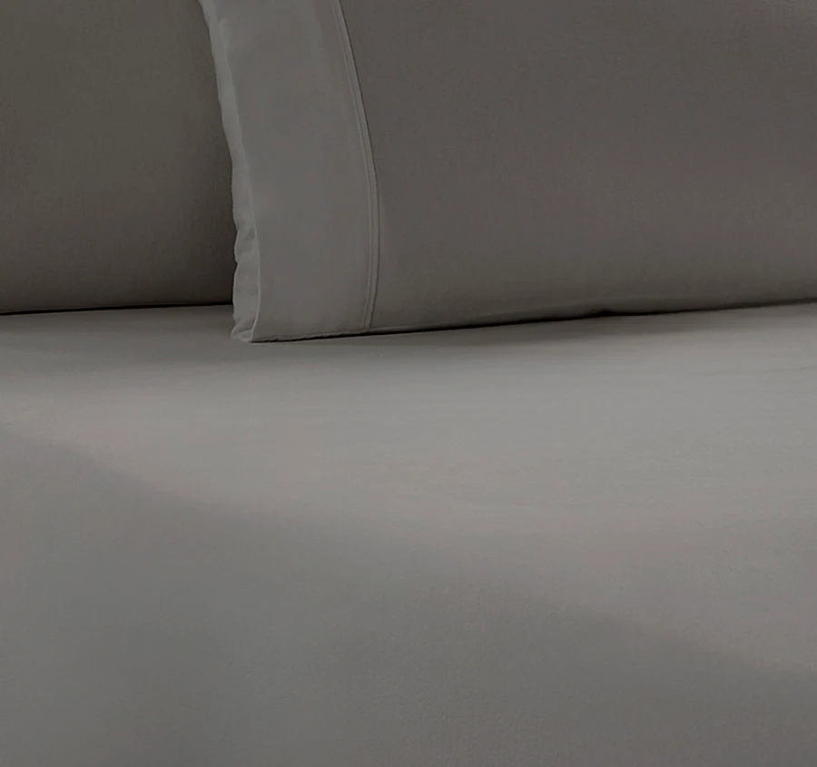 Egyptian Cotton Flannelette Mega Fitted Sheet Combo Range Silver - Image 2