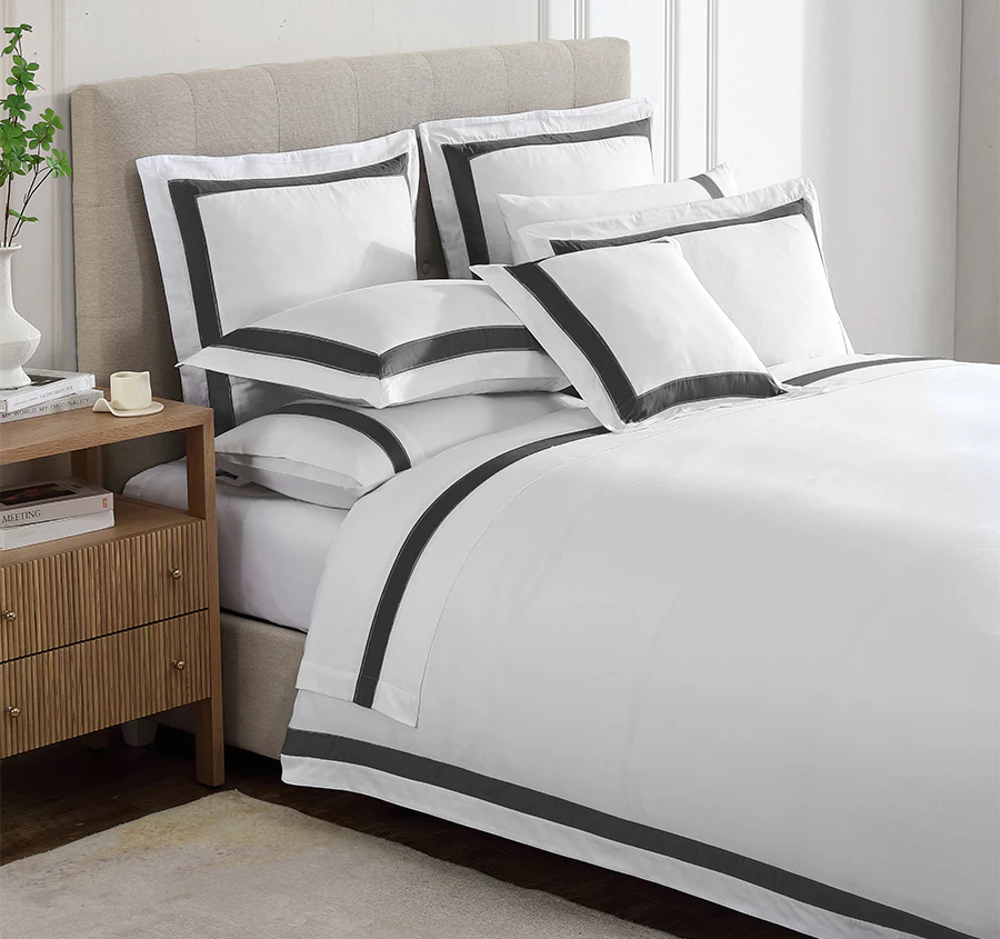 Bentley European Pillowcase Charcoal - Image 3