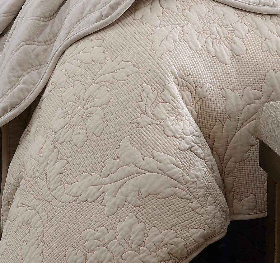 Fleur Quilt Cover Set Range Sand - Image 2
