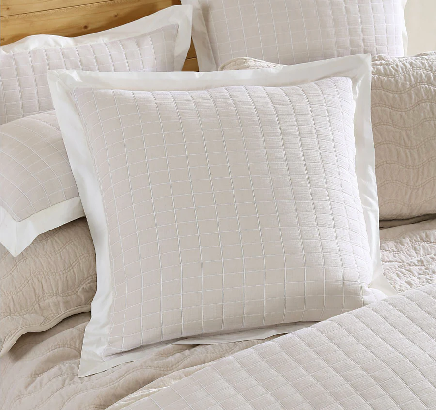 Kingston European Pillowcase Stone - Image 3