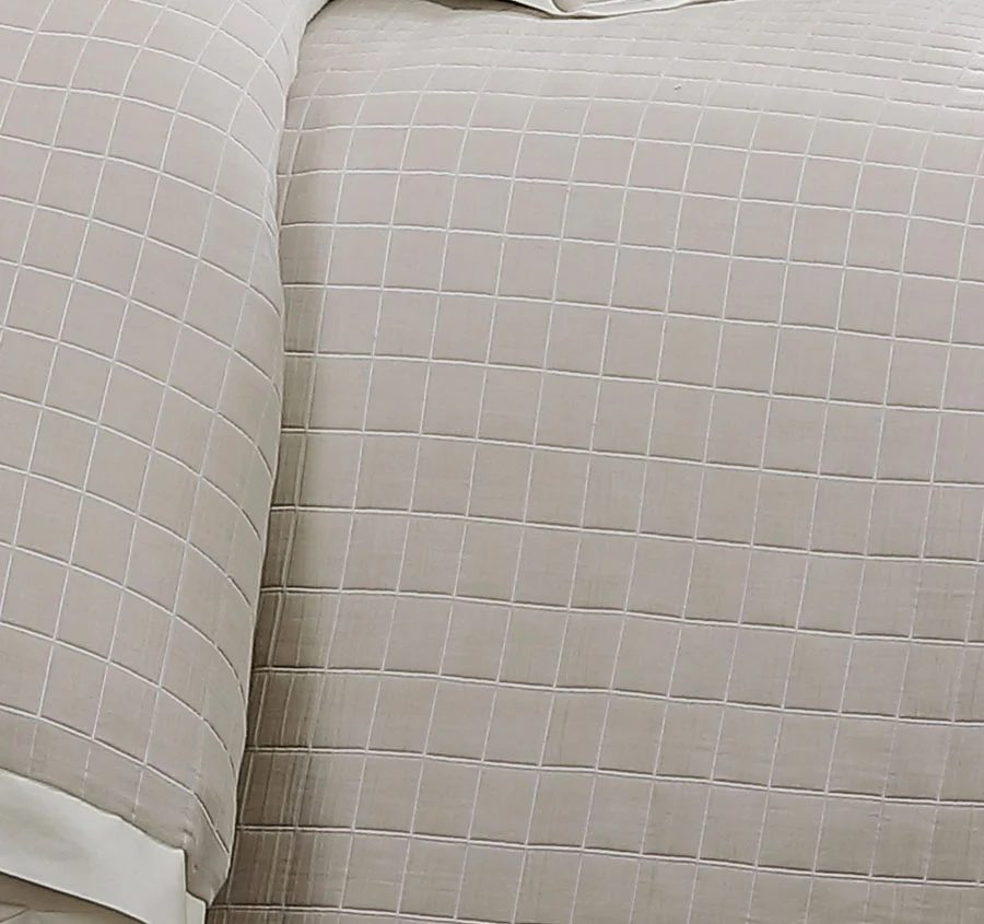 Kingston Quilt Cover Set Range Stone - Image 2