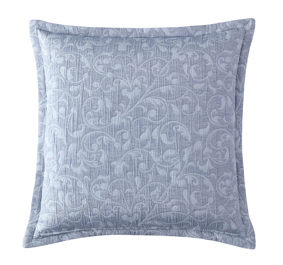 Leoni European Pillowcase Blue