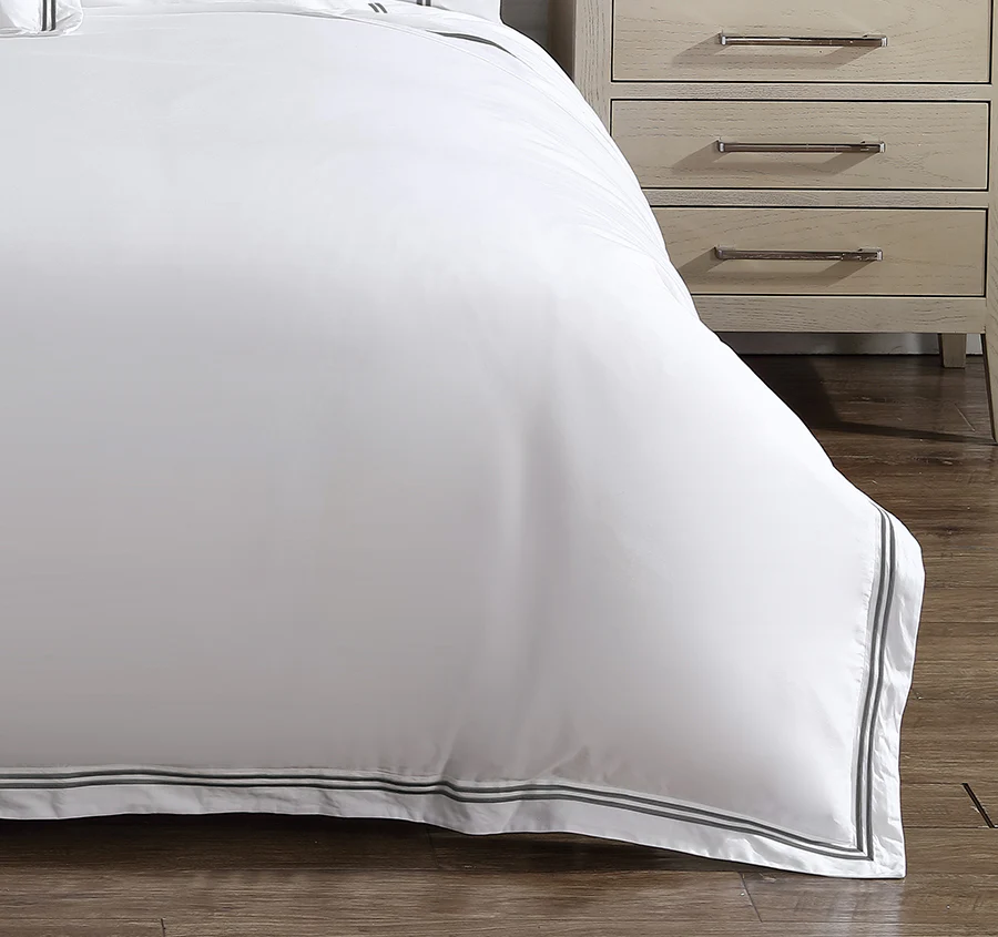 Santiago Quilt Cover Set Range Charcoal - Image 2