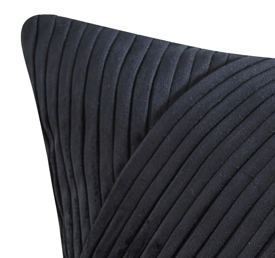 Vienna European Pillowcase Black - Image 2