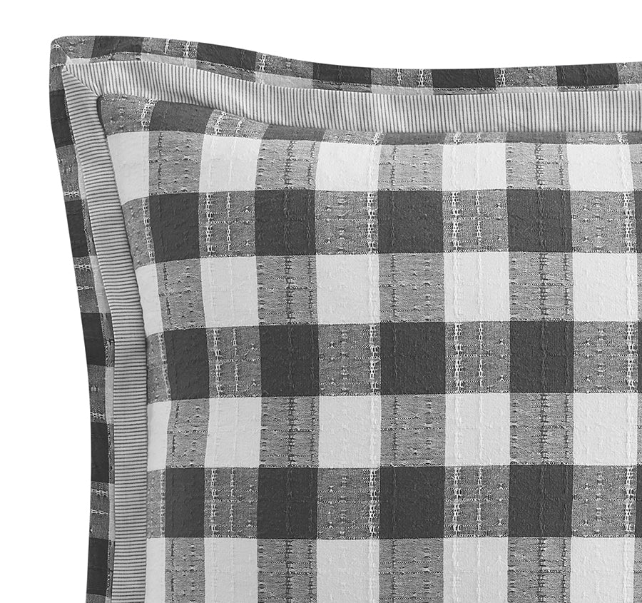 Waverley 45x45cm Filled Cushion Charcoal - Image 2