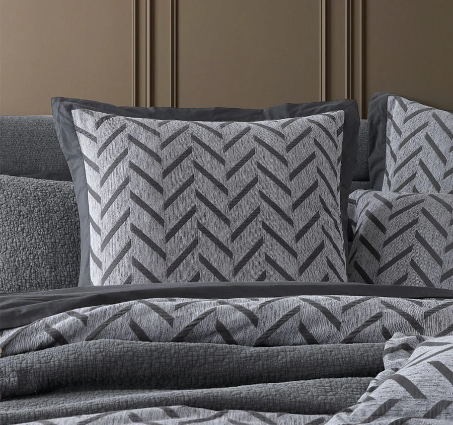 Westport European Pillowcase Charcoal - Image 3