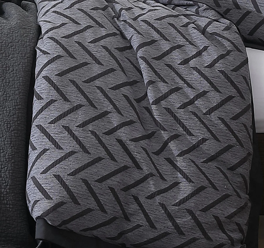 Westport Quilt Cover Set Range Charcoal - Image 2