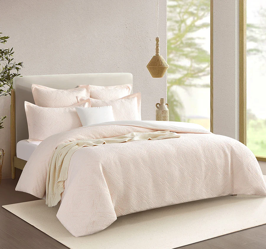 Bella Quilt Cover Set Range Blush - Image 6