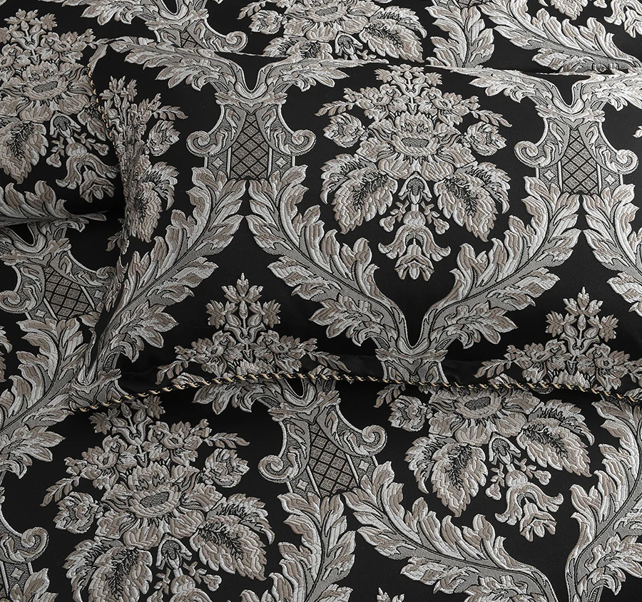 Greta Quilt Cover Set Range Black - Image 4