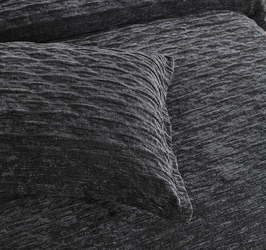 Charlotte Quilt Cover Set Range Onyx - Image 4