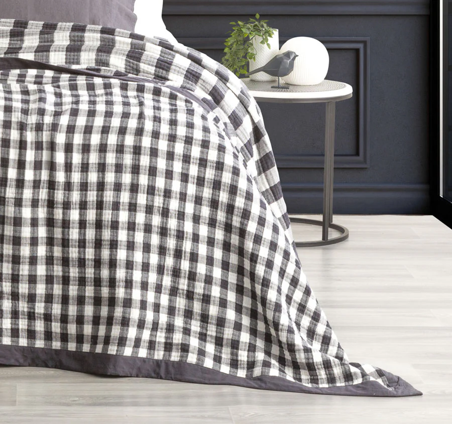 Gingham Blanket Range Ash - Image 3