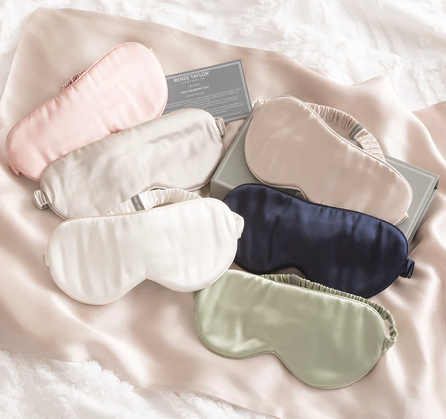 Mulberry Silk Eye Mask Sand - Image 3