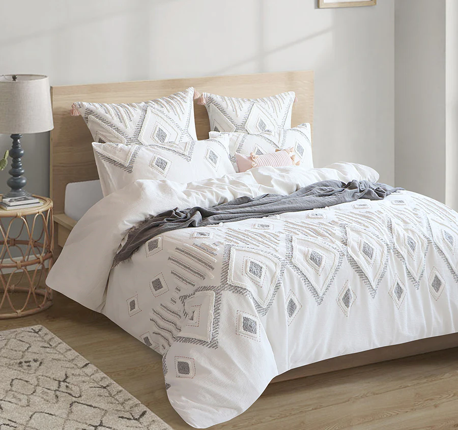Zuma Quilt Cover Set Range White - Image 5