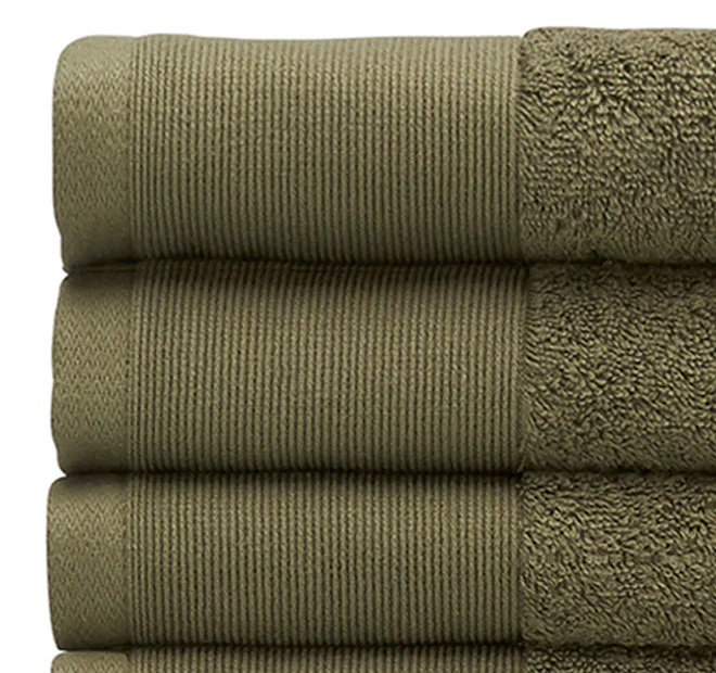 Vida Organic 630GSM Cotton Bath Towel Range Olive - Image 3