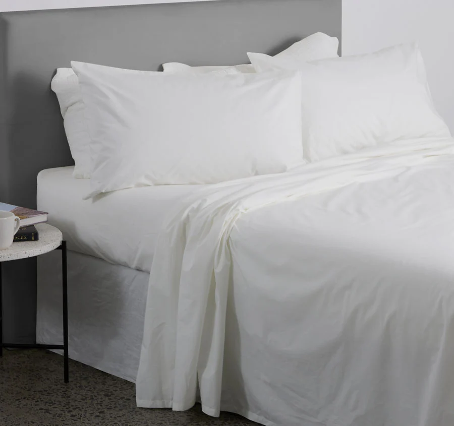 Organic Cotton Mega Sheet Set Range White - Image 4