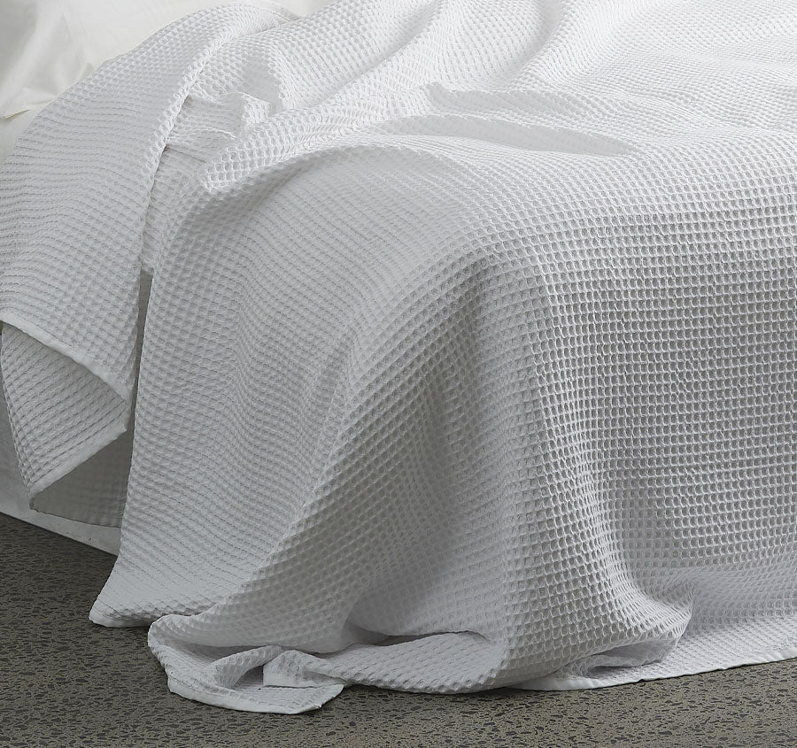 Premier Waffle Blanket Range White - Image 3