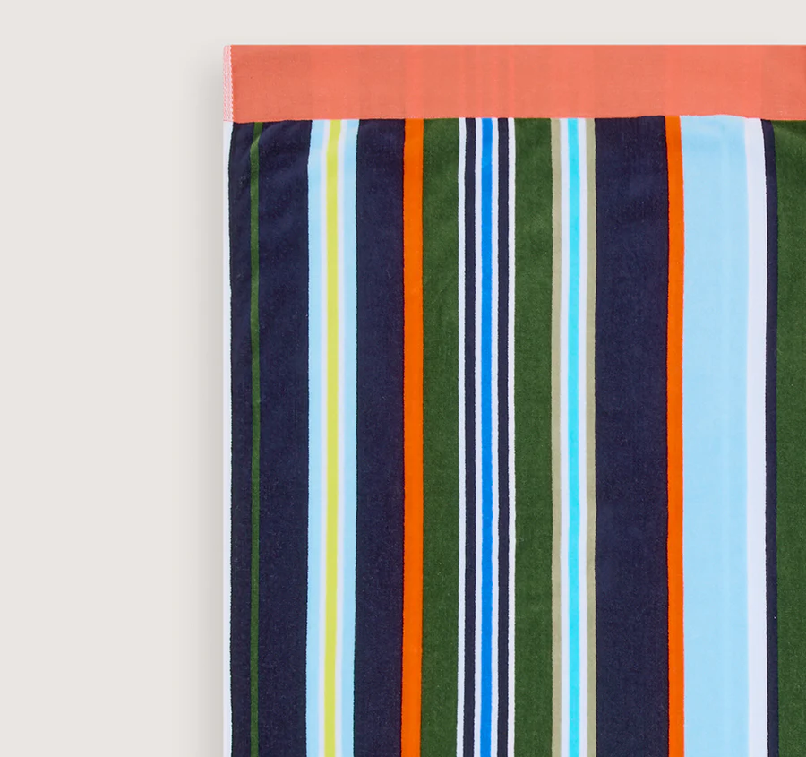 Seeker Stripe 95cm x 175cm Beach Towel Riviera - Image 2