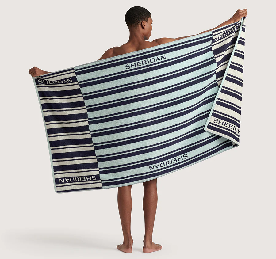 Solaya 95cm x 175cm Beach Towel Polar Blue - Image 4