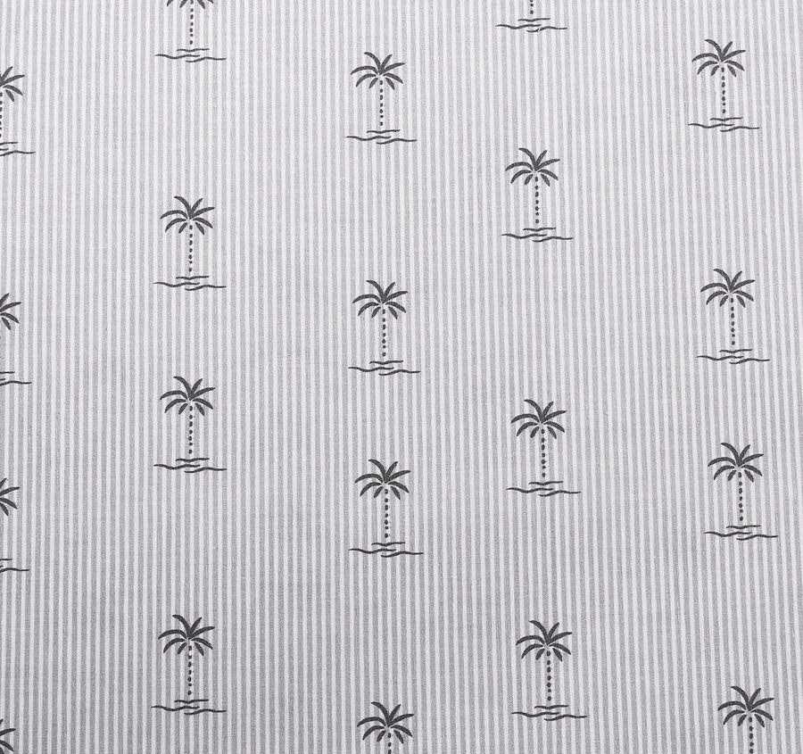 Kew Palm Sheet Set Range Pelican Grey - Image 2