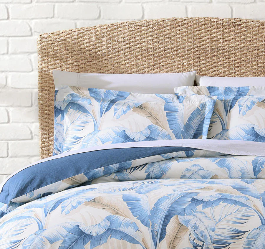 Palmiers Quilt Cover Set Range Blue - Image 4