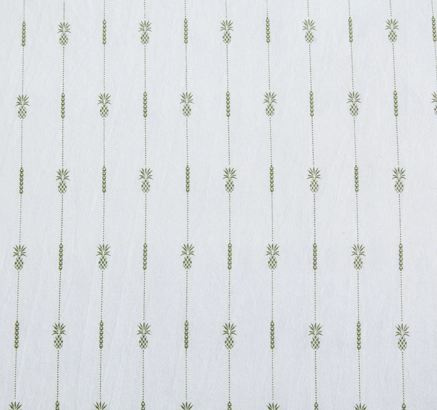 Pineapple Stripe Sheet Set Range Palm Green - Image 4