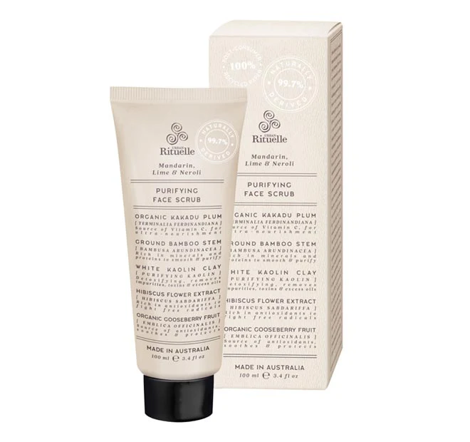 Natural Remedy 100ml Face Scrub Mandarin with Lime and Neroli