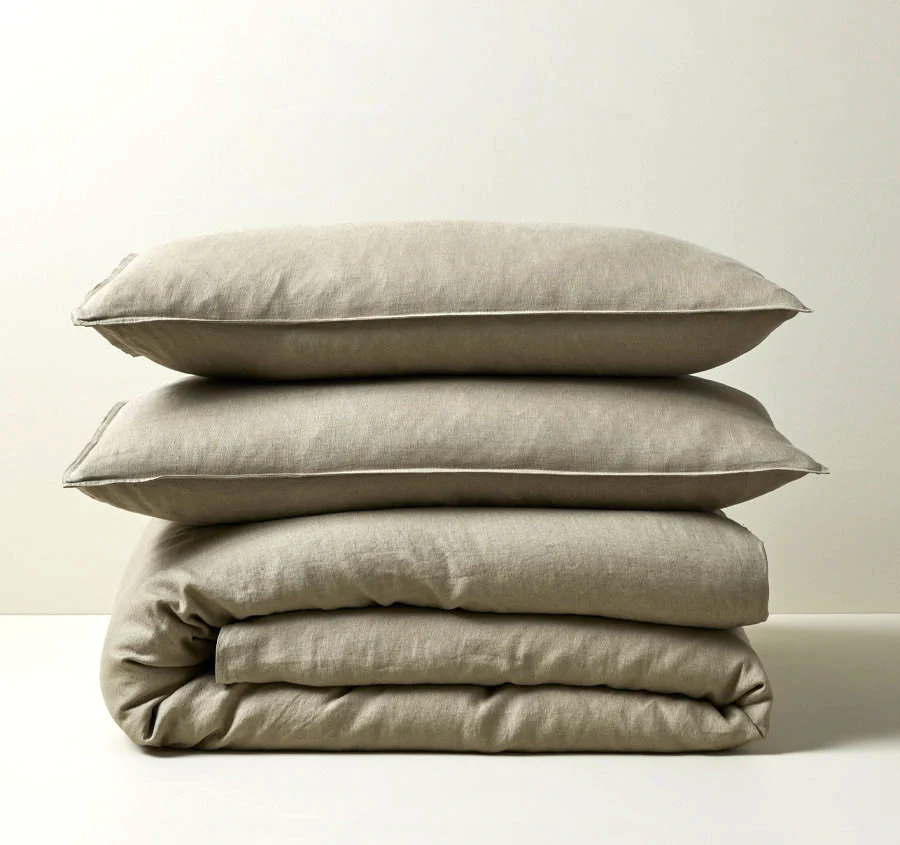 Ravello Linen Quilt Cover Range Caper - Image 6