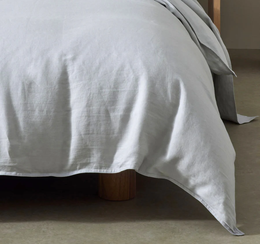Ravello Linen Quilt Cover Range Silver - Image 3