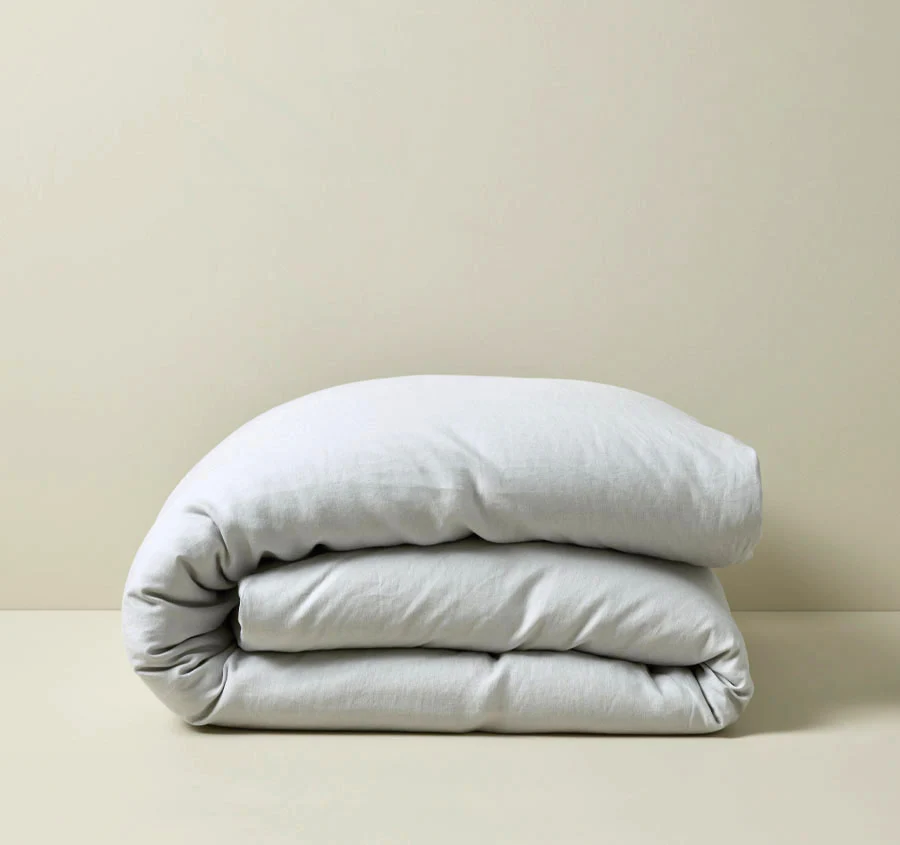 Ravello Linen Quilt Cover Range Silver - Image 5