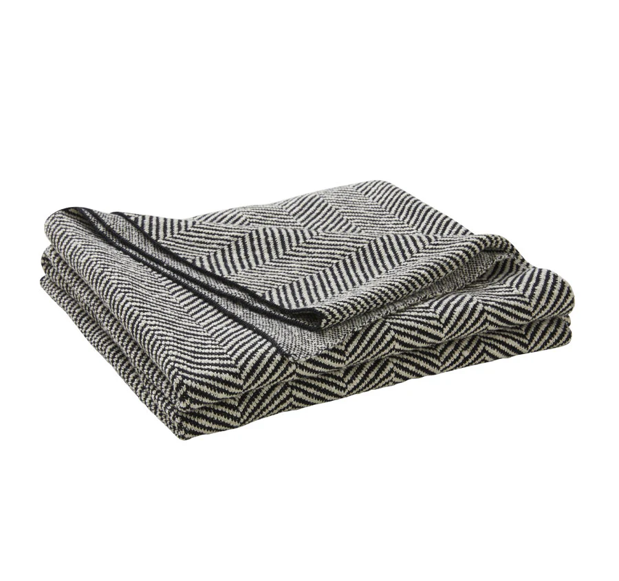 Solano 125x150cm Throw Rug Onyx